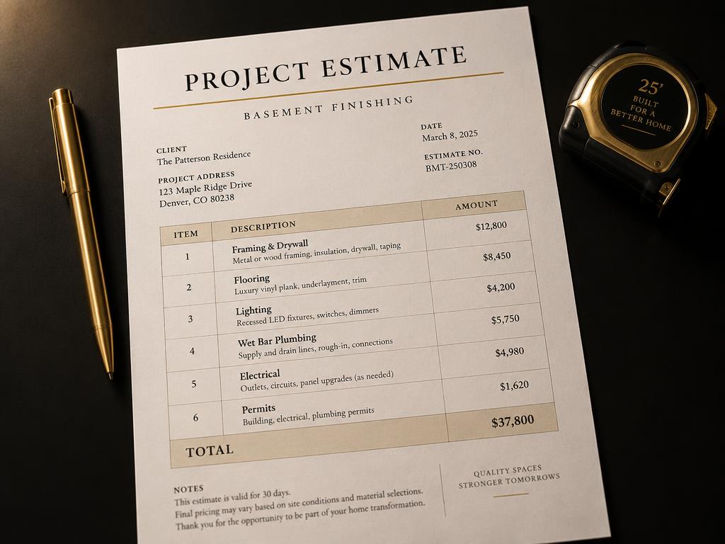 Step 3: Detailed Estimate